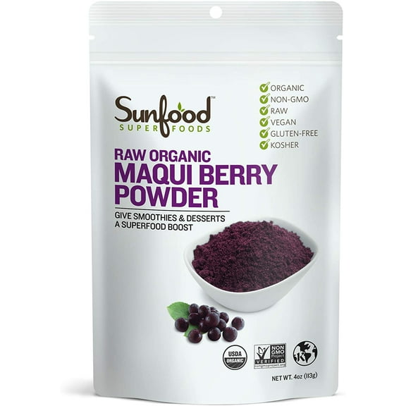 Sunfood Superfoods Organic Maqui Berry Powder, 4 oz