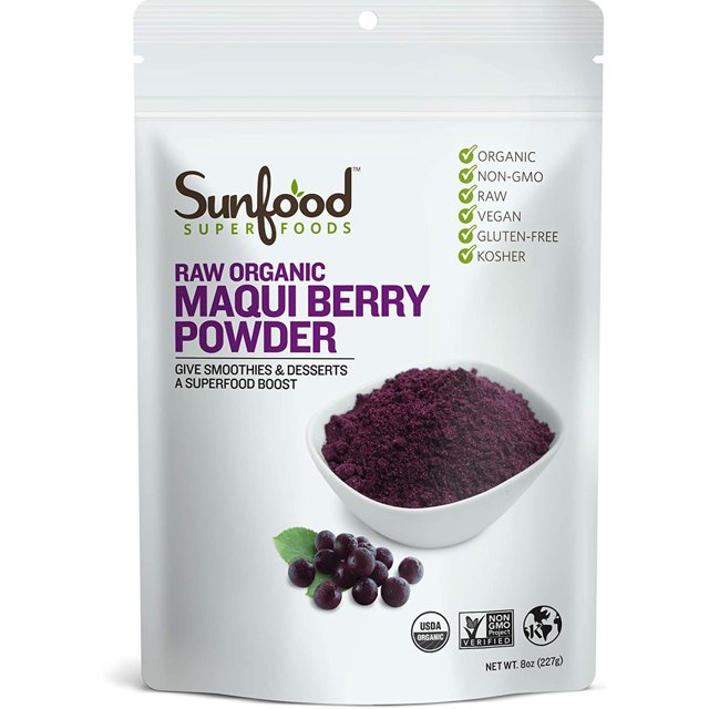 Sunfoods Superfoods Raw Organic Maqui Berry Powder Superfood with