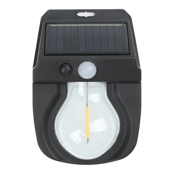 Sunforce Outdoor Solar Wall Light for House, Motion Sensor Activated Black ABS Lamp with 120 Detection, Warm Light for Garden, Patio, Entryway