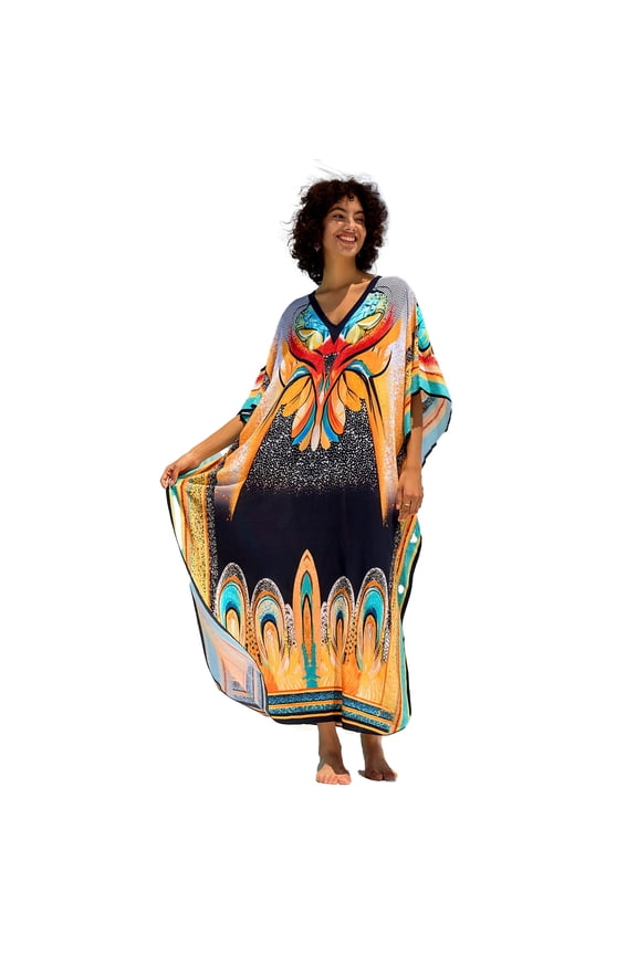 Kafan Dresses for Women Moo Moos Bathing suit Cover up Plus size Caftans Loungewear