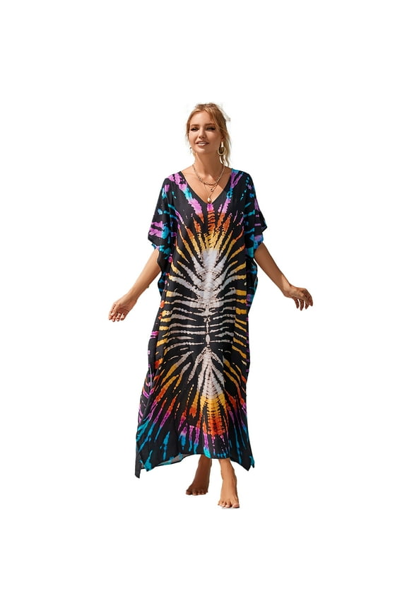 Kafan Dresses for Women Moo Moos Bathing suit Cover up Plus size Caftans for Women Loungewear
