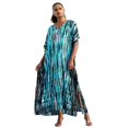 thumbnail image 1 of Sunforyou Kaftan Dresses for Women Plus Size Swimsuit Cover up Caftans Vneck Moo moo Dresses Loose Loungewear, 1 of 5