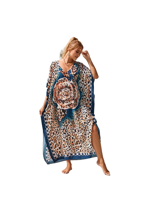 Plus Size Caftans Loungewear Kaftan Dresses Swimsuit Cover up Lightweight Moo Moos for Women