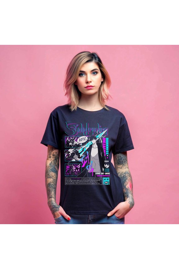 Sung Jin-Woo Unleashed - System Level Up Anime T-Shirt