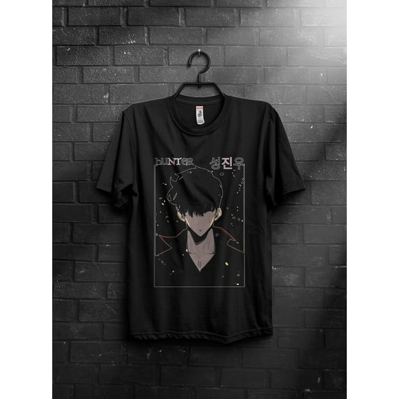 Sung Jin-woo T-shirt, Solo Leveling Manga Anime Shirt,Royal Blue color,size S