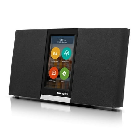 Sungale WiFi Internet Radio with 4.3" Touchscreen, Multicolor