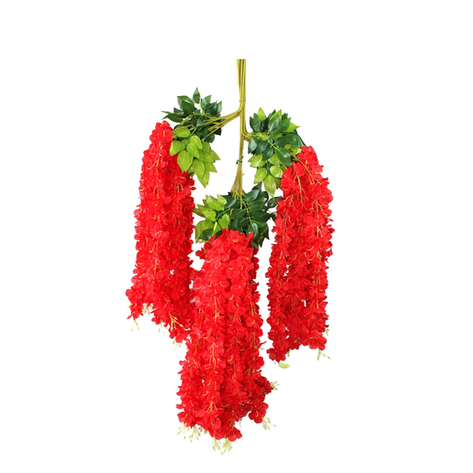 Sunggoko Fake Vines Wisteria Hanging Flowers 12 Pieces (Each 45inch) Wisteria Artificial Flower