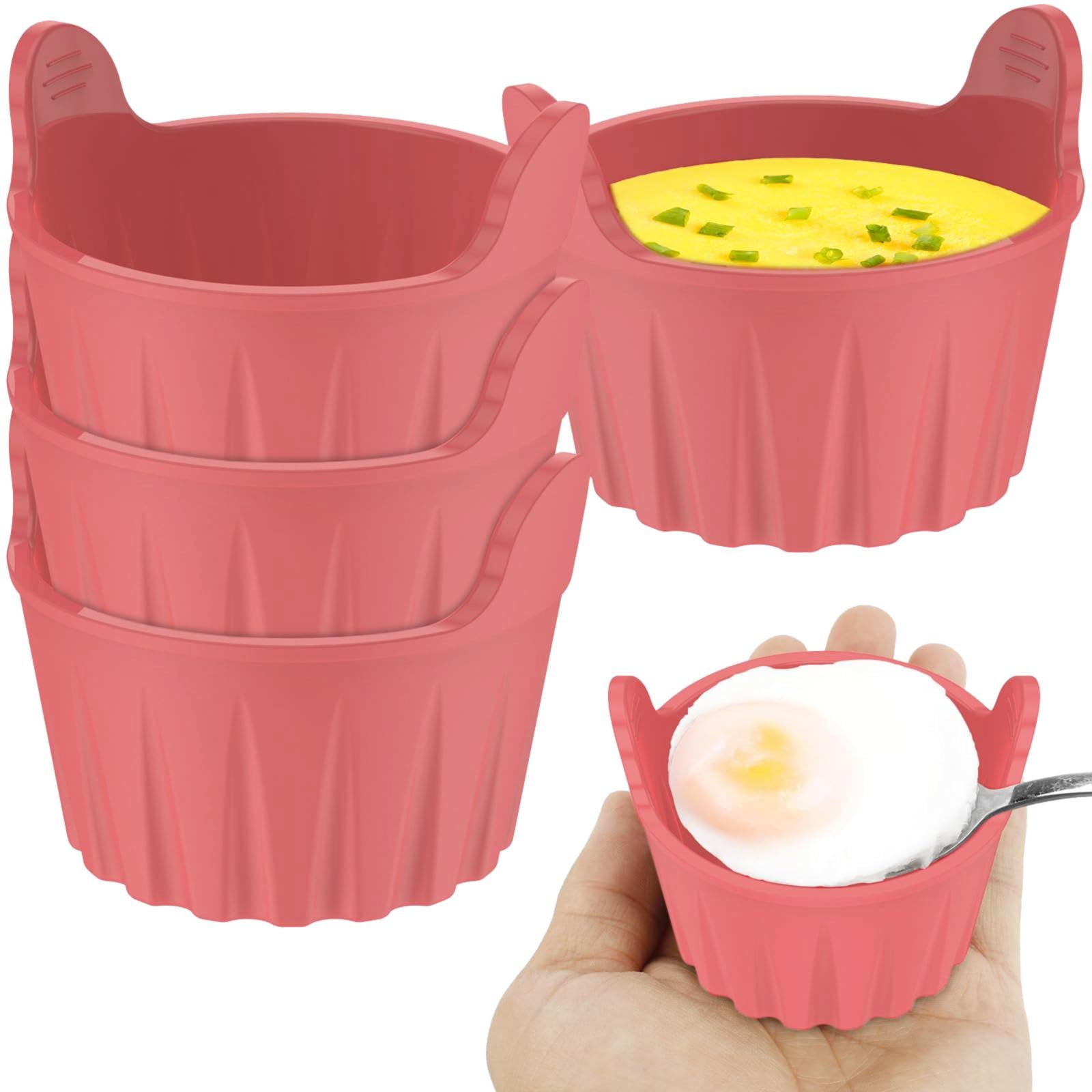 Sunggoko Silicone Egg Poacher Cups Nonstick Egg Poaching Cups Air Fryer