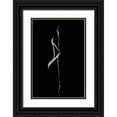 thumbnail image 1 of Sungkono, Heru 13x18 Black Ornate Wood Framed with Double Matting Museum Art Print Titled - Bodyscape: Crouch, 1 of 4