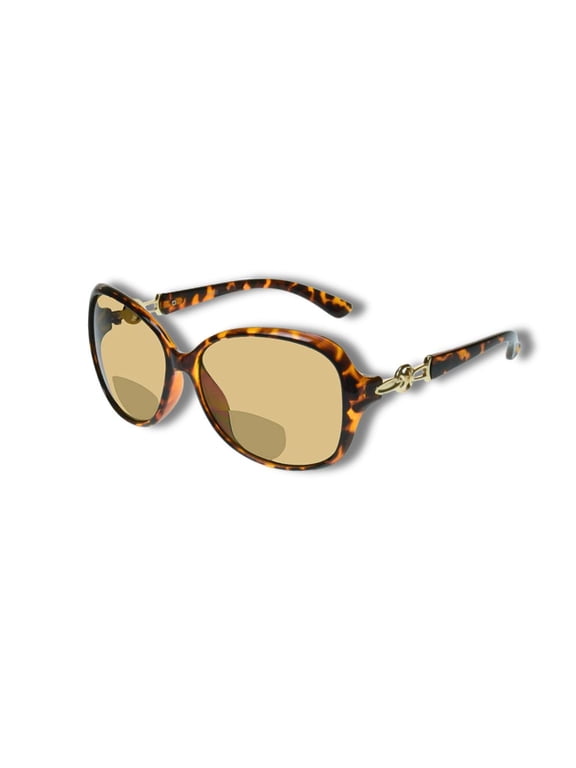 proSPORT Women Bifocal Reading Sunglass Reader Oversized Tortoise Amber