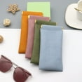 thumbnail image 1 of Sunglass Pouch - Portable Squeeze Top Glasses Case Faux Leather Sunglasses Bag Soft, 1 of 8