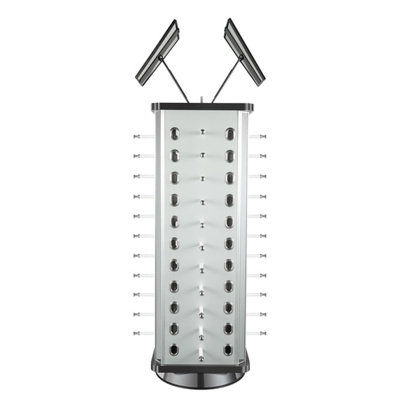 Sunglass Stand Rotating Retail Rotating Optical Frame Display Case Showcase Bearing Capacity10kg/22.04lbs Black, Silver