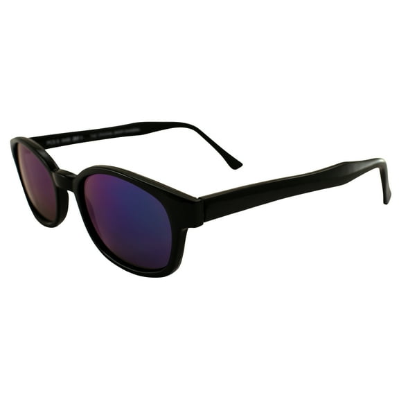 Sunglasses 20118 Original KDs Biker Sunglasses with Colored Mirror Lenses