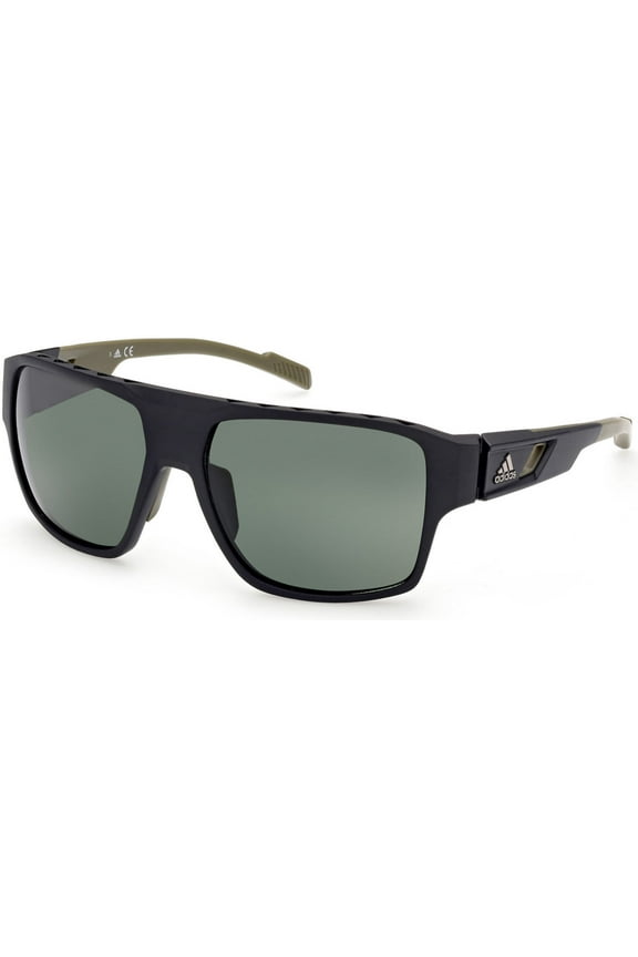 Sunglasses Adidas Sport SP 0046 02N Matte Black / Green
