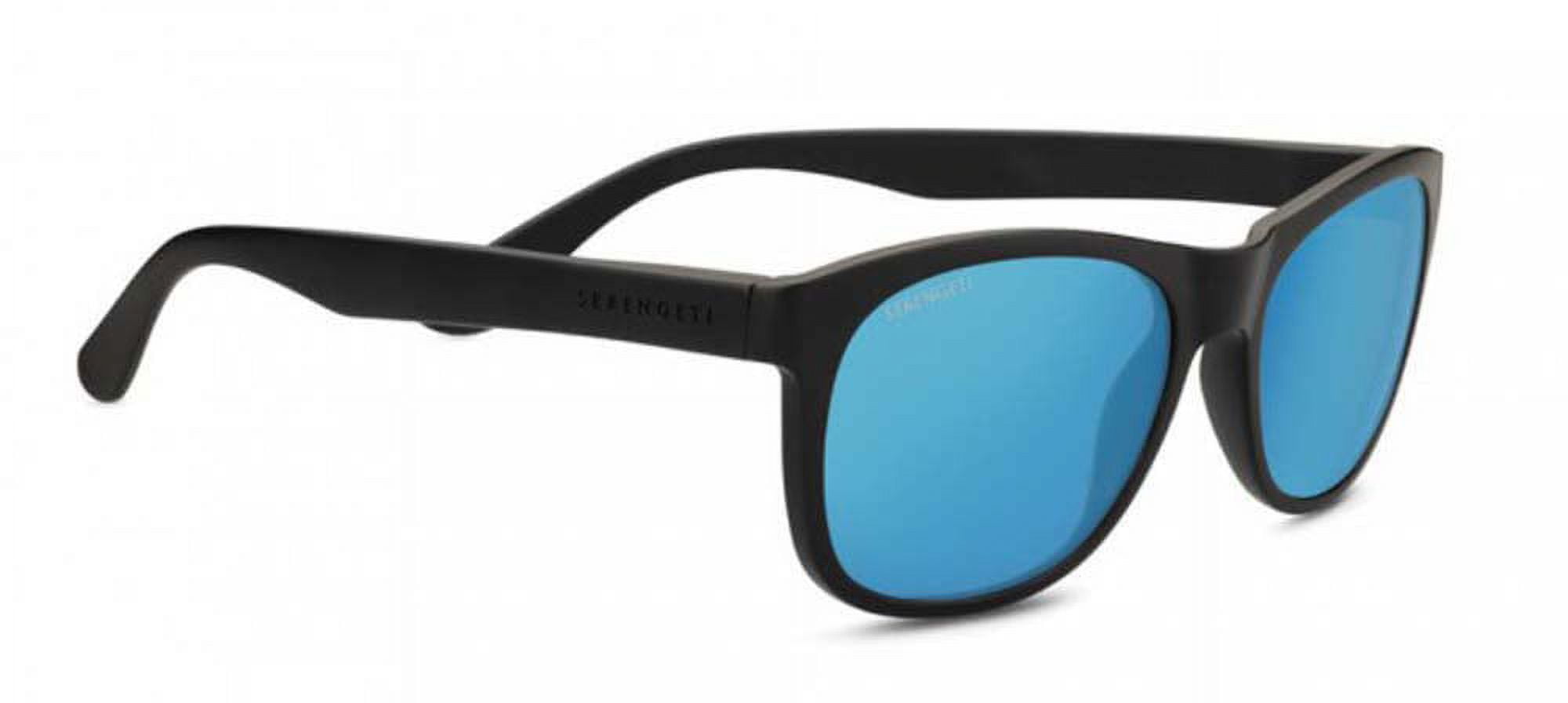 Sunglasses Anteo 8668 Satin Black Polarized 555nm Blue Lens - Walmart.com