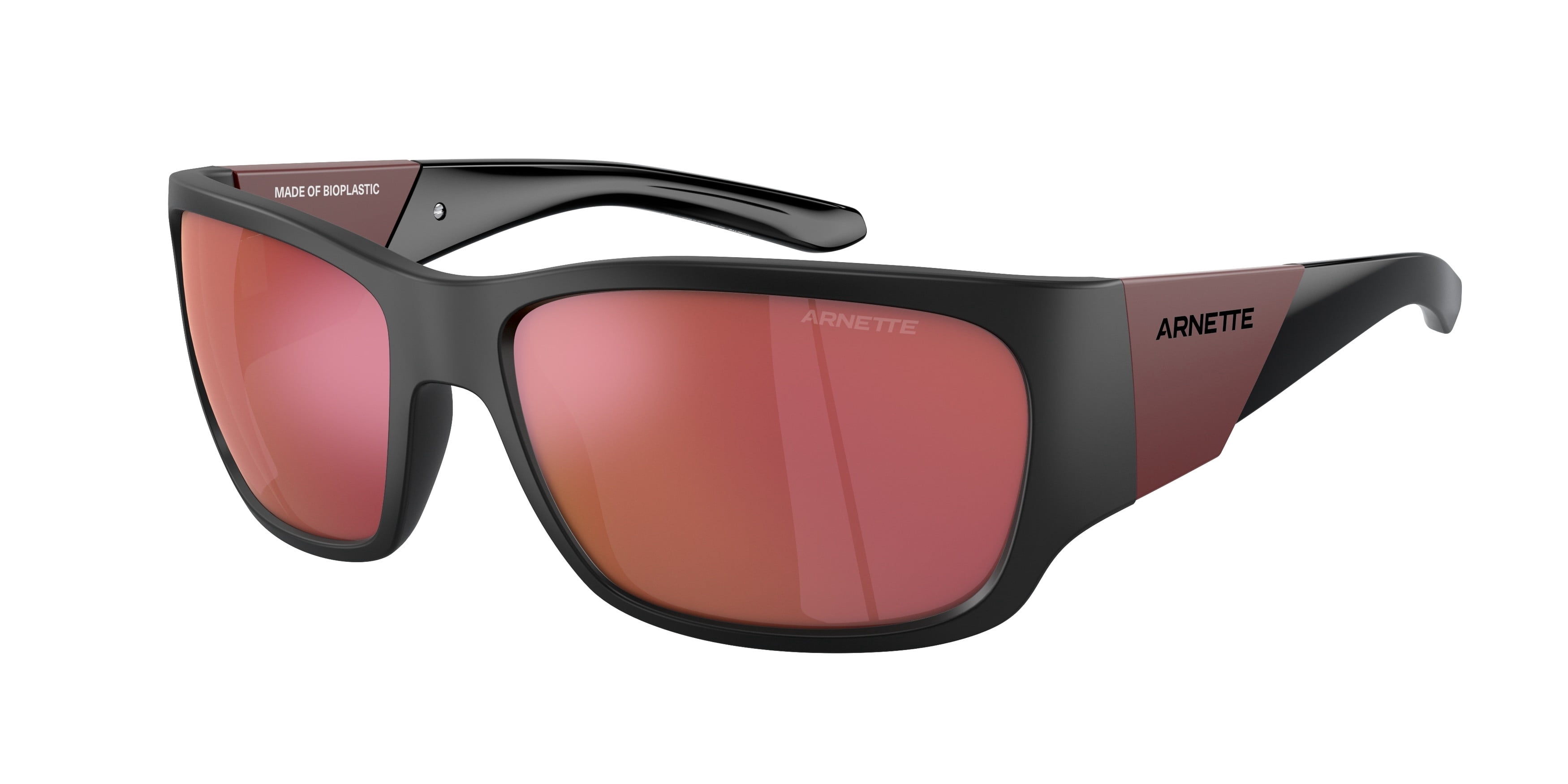 ARNETTE Unisex Lil' Snap AN4324 Sunglasses - 90s Retro Style Bioplastic Frame, Mirrored Lenses, Lightweight & Includes Case - View #4