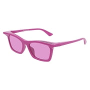 Balenciaga BB0099S 003 52mm Rectangle Sunglasses Unisex Violet