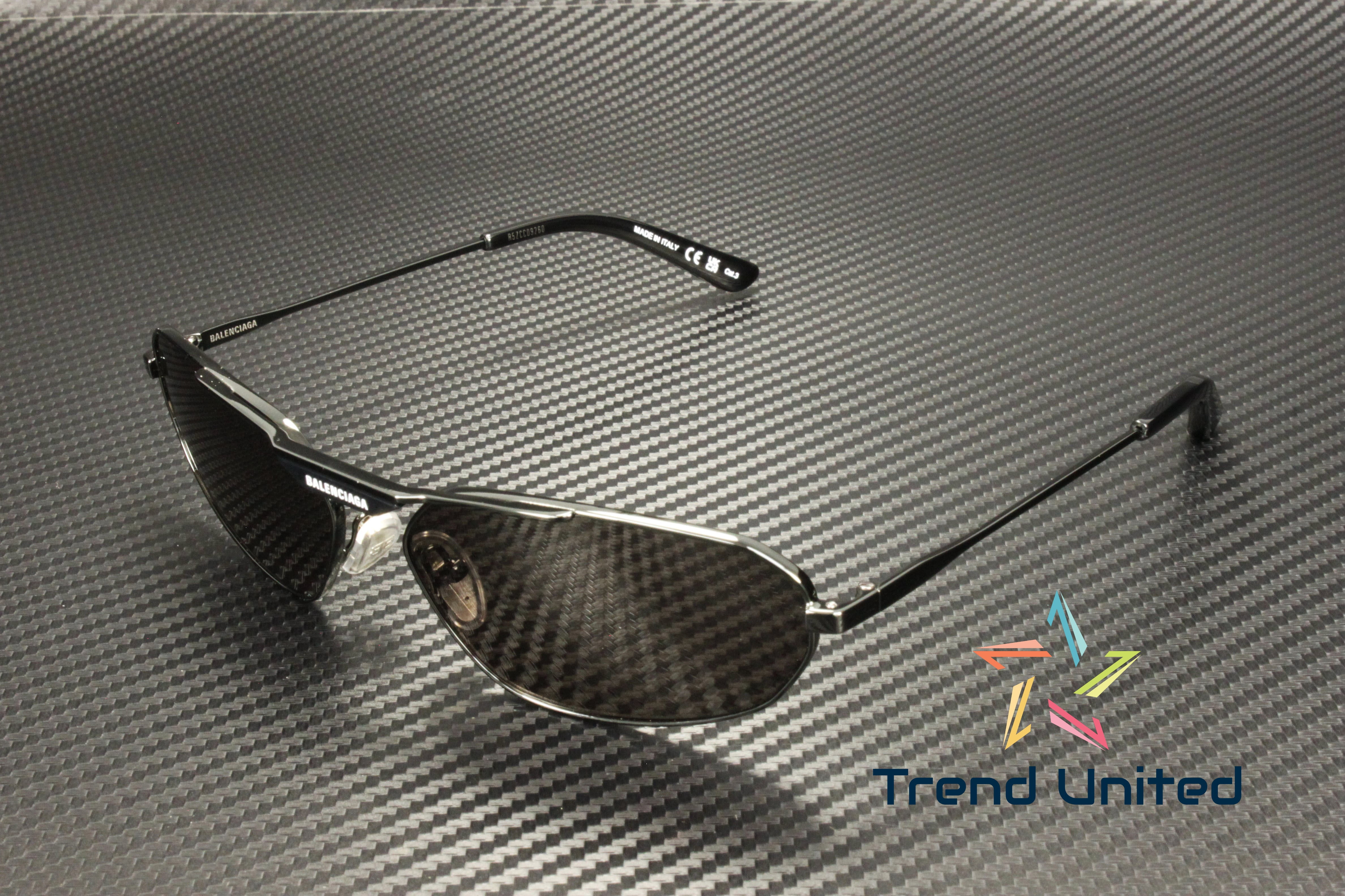 BALENCIAGA BB0245S 001 Geometrical Directional Metal Grey 64  display picture 1
