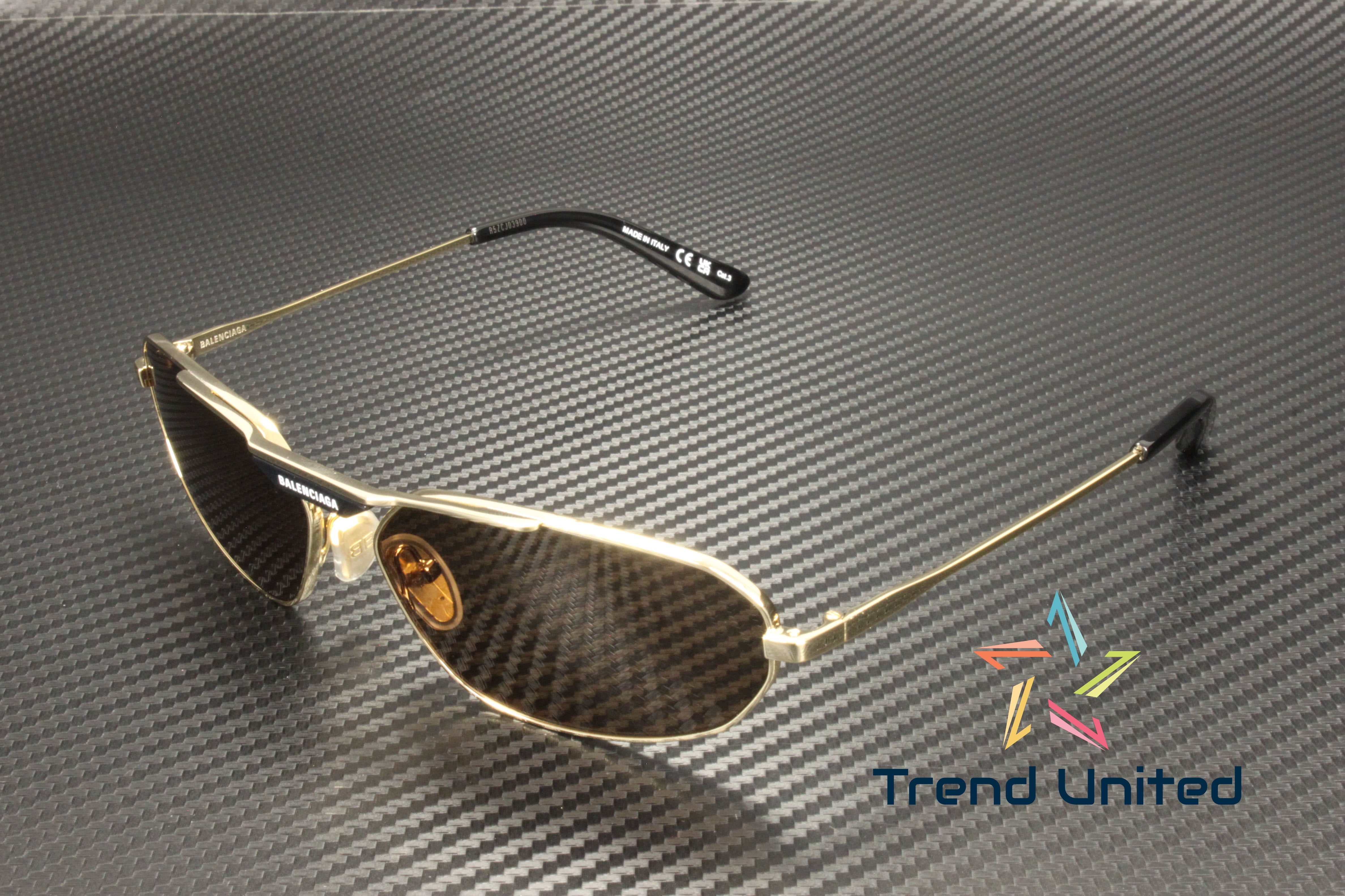 NEW BALENCIAGA BB0245S 003 GOLD BROWN UNISEX SUNGLASSES BB 0245S 003 BB0245S 003 Gold/Brown main image 3