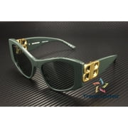 BALENCIAGA BB0287S 005 Cat Eye Recycled Acetate Green 55 mm Womens Sunglasses