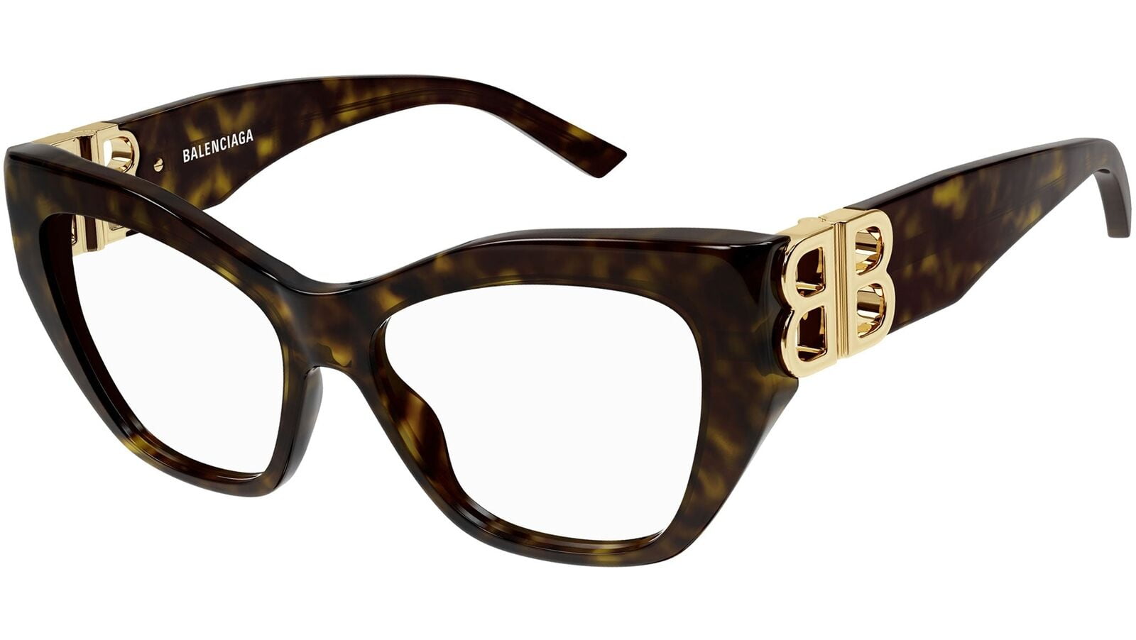 メガネ BALENCIAGA Balenciaga - BB0312O - 002 HAVANA HAVANA TRANSPA Sunglasses Balenciaga BB 0312 O- 002 Havana / Transparent