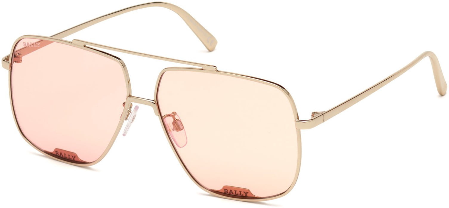 Sunglasses Bally BY 0017 -D Asian fit 32Y Shiny Gold/ Pink  display picture 2