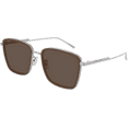 thumbnail image 1 of Sunglasses Bottega Veneta BV 1008 SK- 003 Brown / Grey Ruthenium, 1 of 1