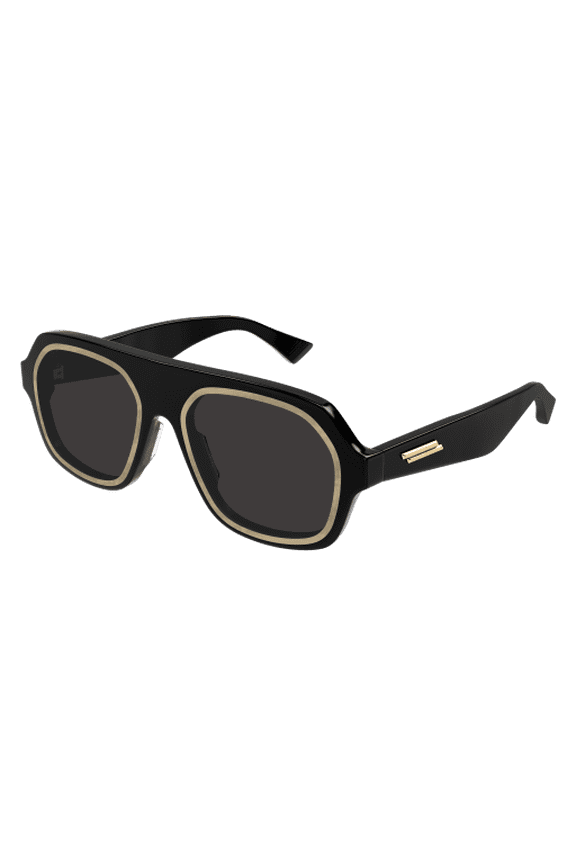 BV1217S 001 53mm Aviator Sunglasses Men's Black