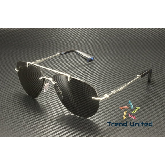 BURBERRY BE3151 100587 Silver Dark Grey 60 mm Women's Sunglasses