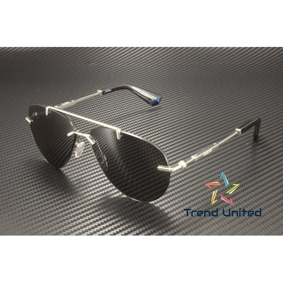 BURBERRY BE3151 100587 Silver Dark Grey 60 mm Women's Sunglasses