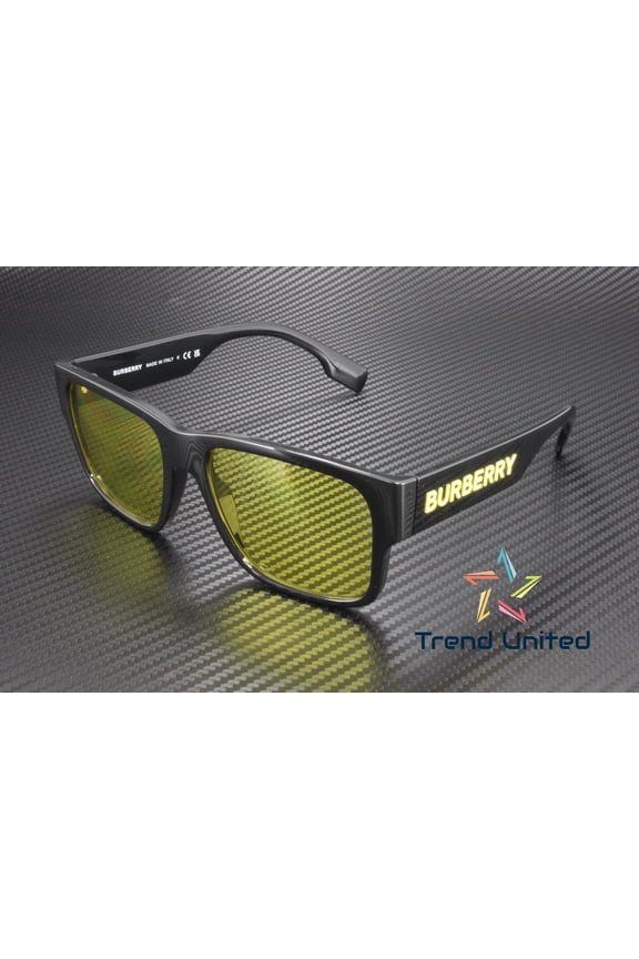 BE4358 300185 Knight Black Yellow 57 mm Men's Sunglasses