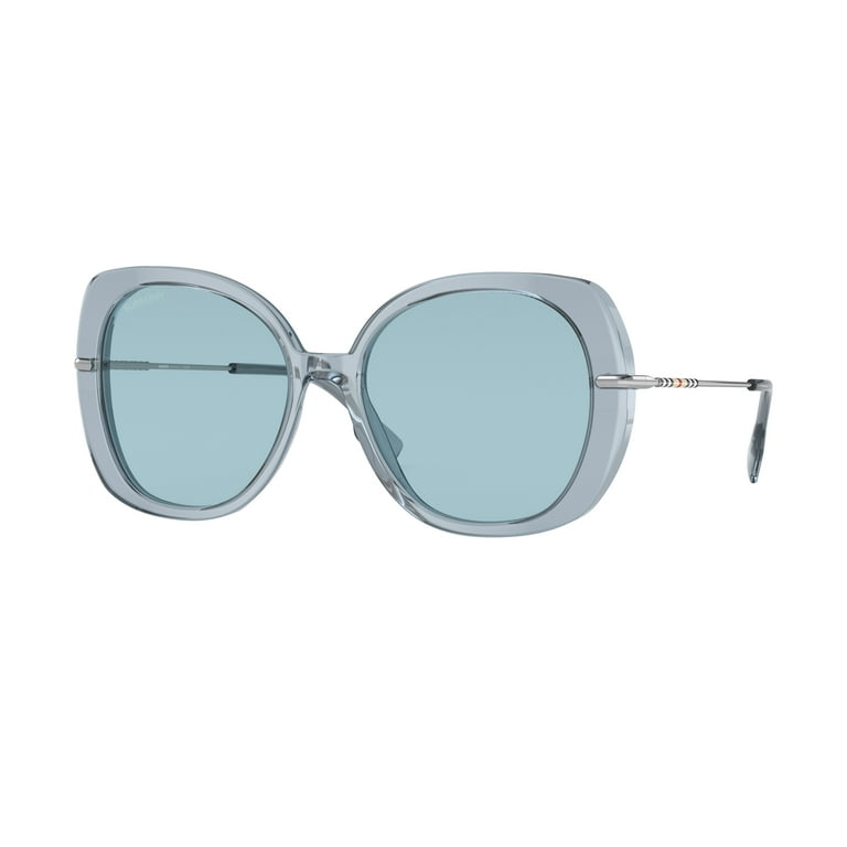 Burberry BE 4374 402380 Womens Azure Blue Sunglasses, Square 