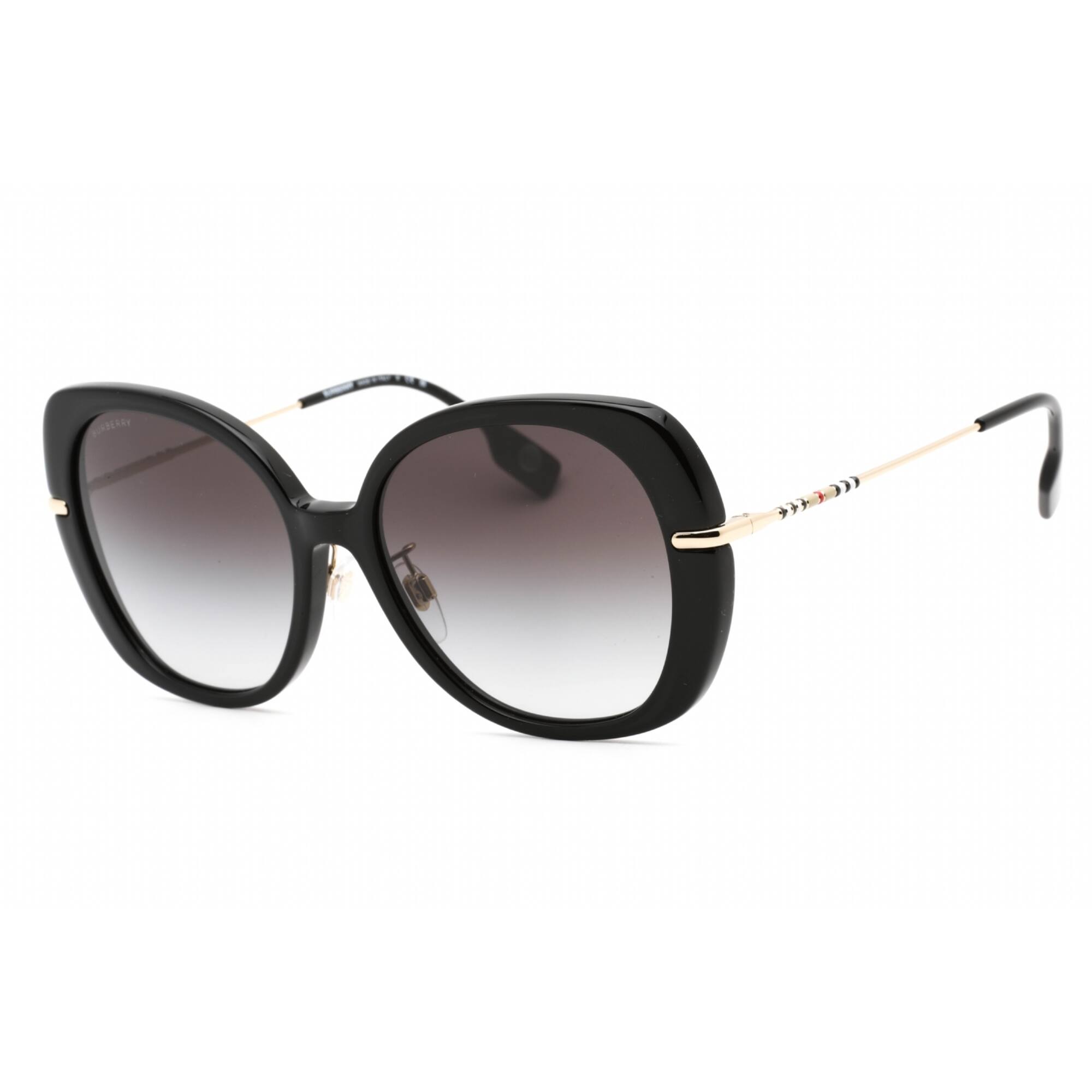 Burberry Unisex Black Grey Gradient Sunglasses! BURBERRY Sunglasses BE 4216 3001T3 Black Polar Grey Gradient  main image 4