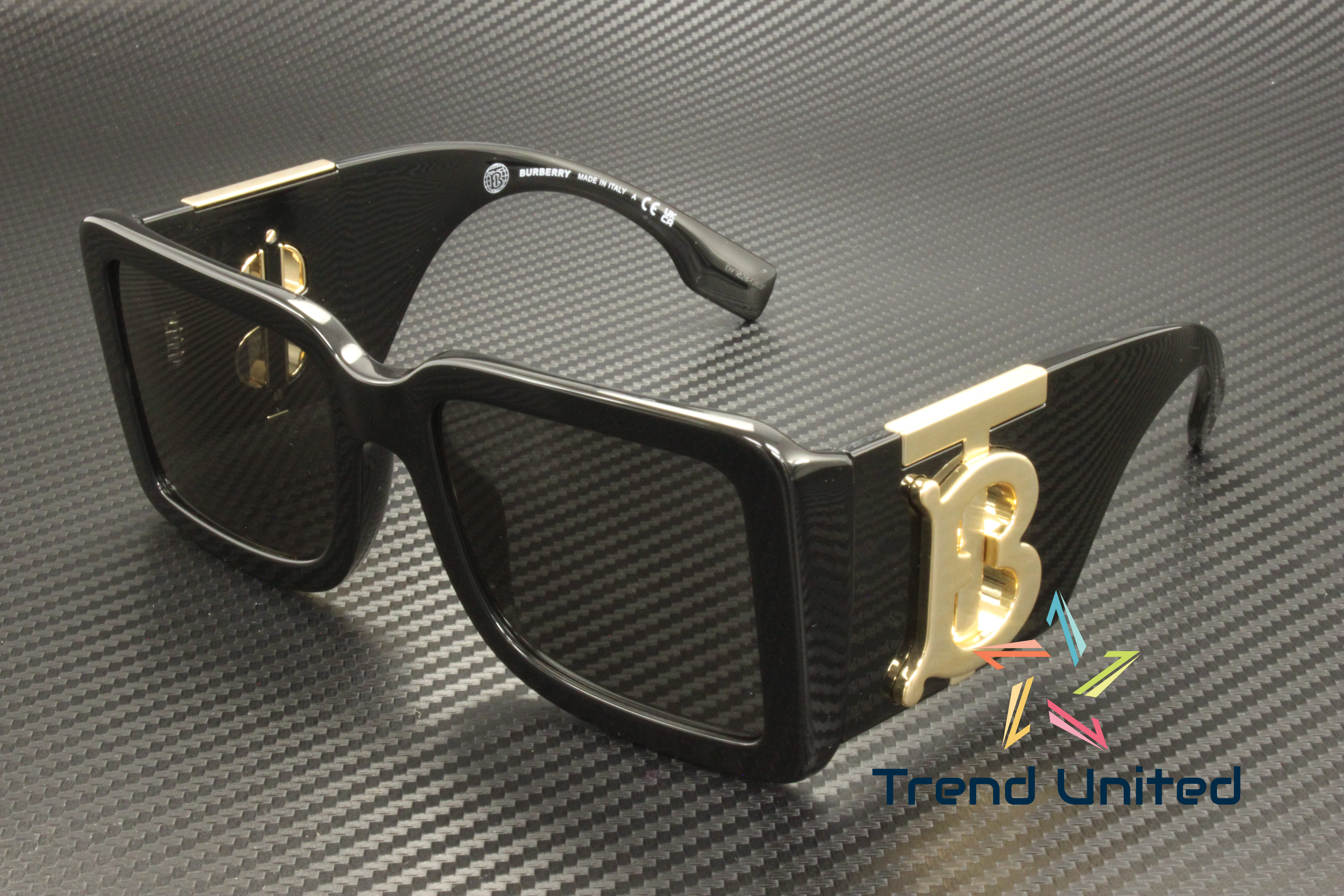 NEW BURBERRY BE4406U 300187 BLACK GOLD/DARK GREY SUNGLASSES - LOWEST PRICE! Amazon.com: BURBERRY Sunglasses BE 4406 U 300187 Black Dark  main image 3