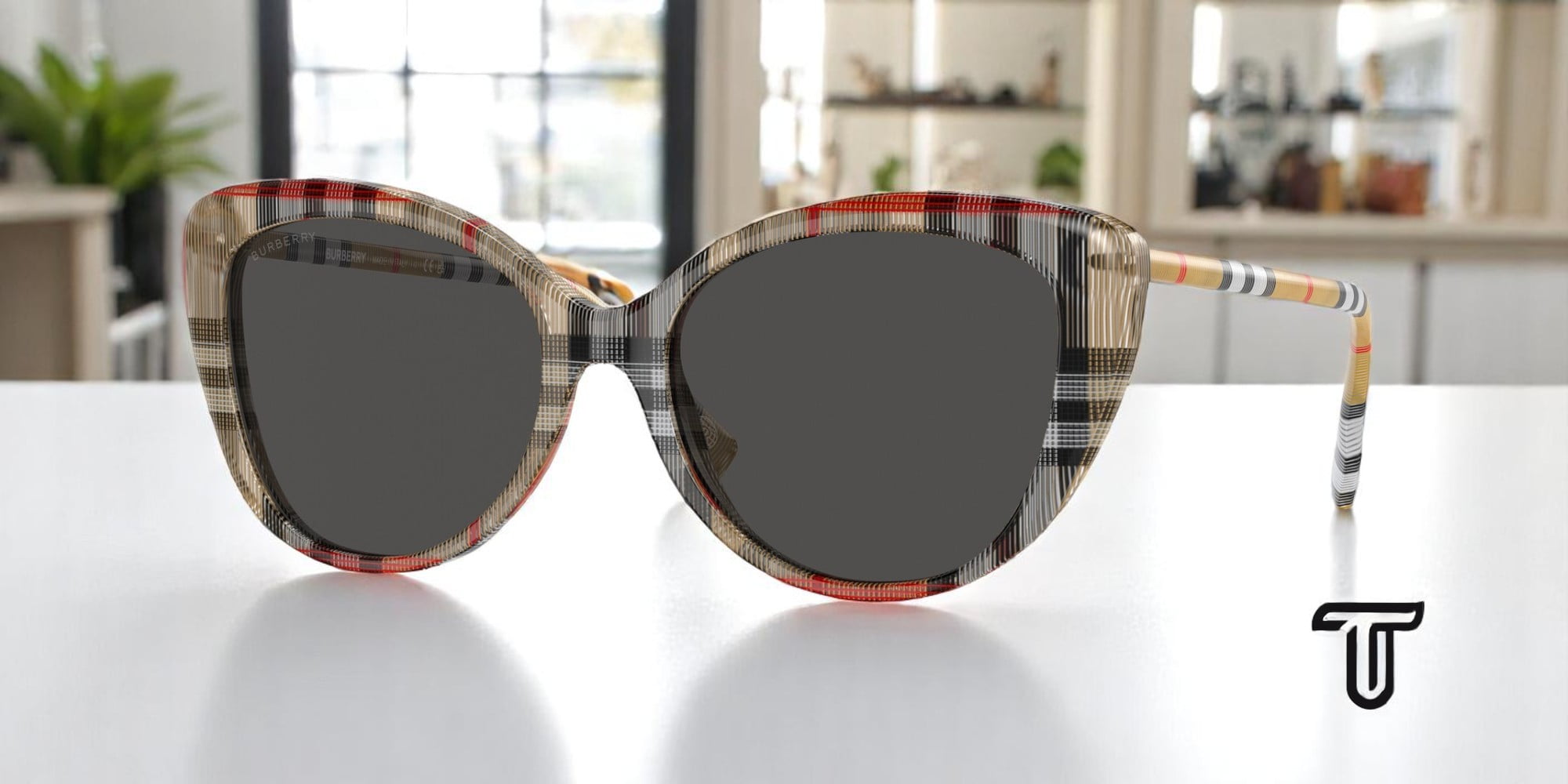 Burberry 24SS 帽子・その他 マルチカラー BURBERRY BE4407 408787 Vintage Check Dark Grey 54 mm Women's