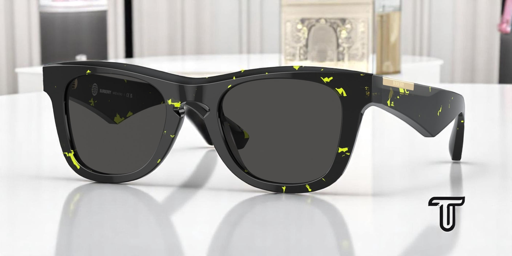 Burberry Men's BE4426 50mm Sunglasses, Green