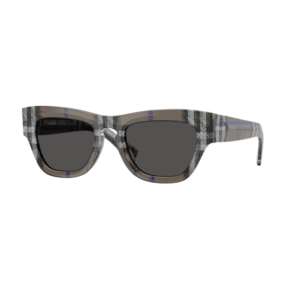 Burberry BE4440U 414787 51mm Rectangle Sunglasses Women's Check Lichen