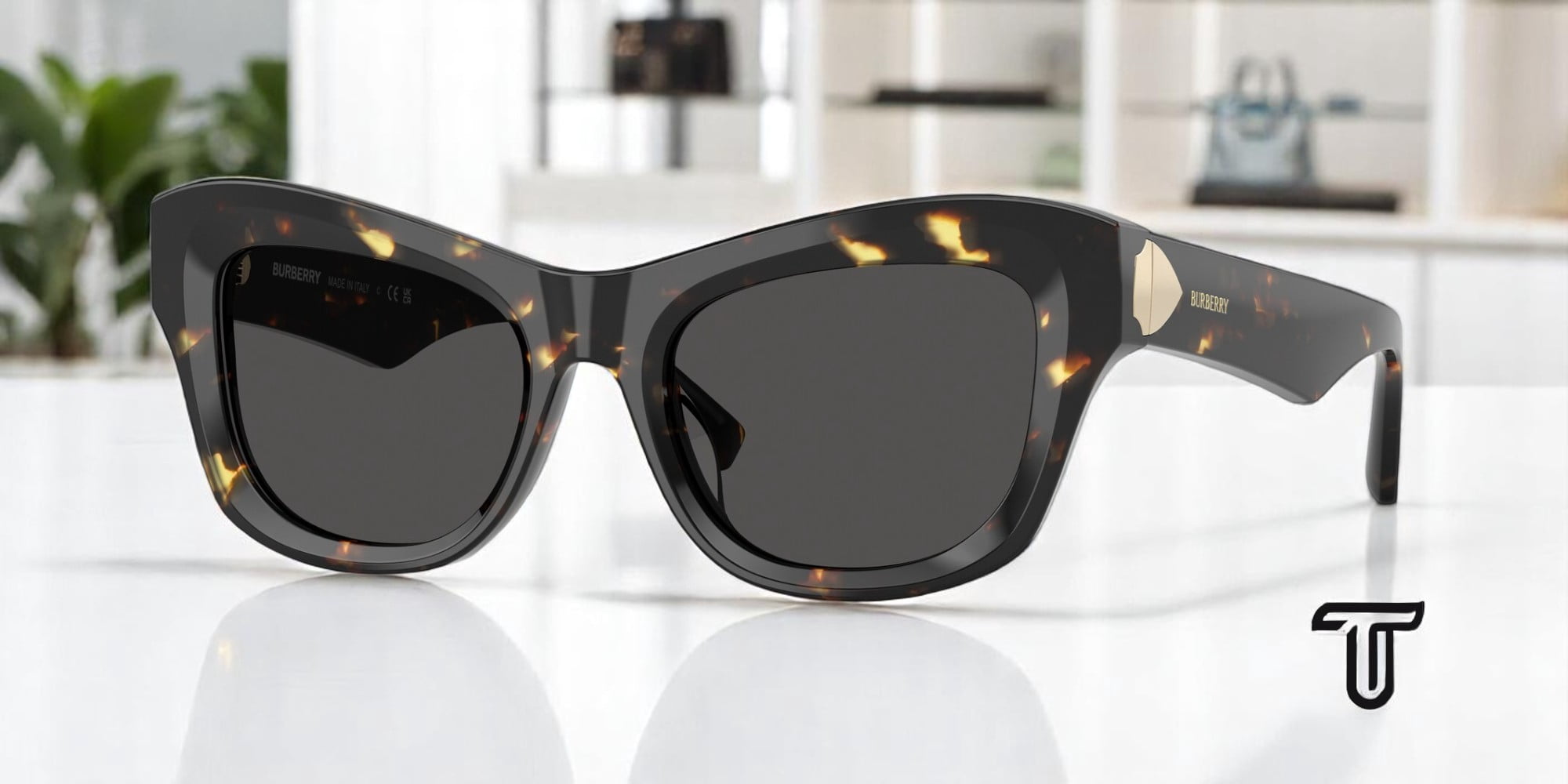 Burberry Women\'s 4442U 51Mm Sunglasses Burberry 0BE4442U Sunglasses 300187 Black - eye-oo.com main image 3