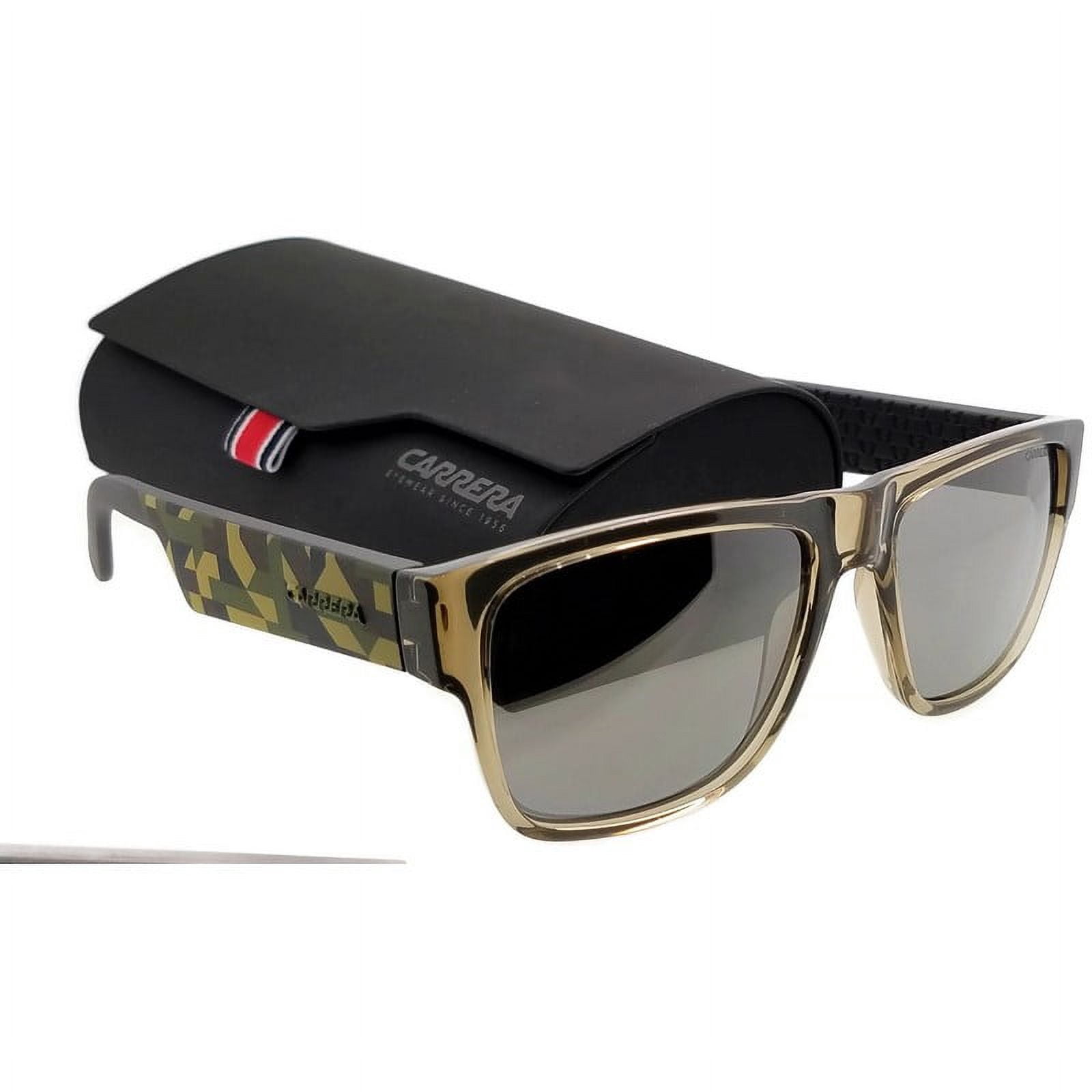Carrera 5002/S 6YN/T4 Clear Camel/Camouflage Black Mirror Square 