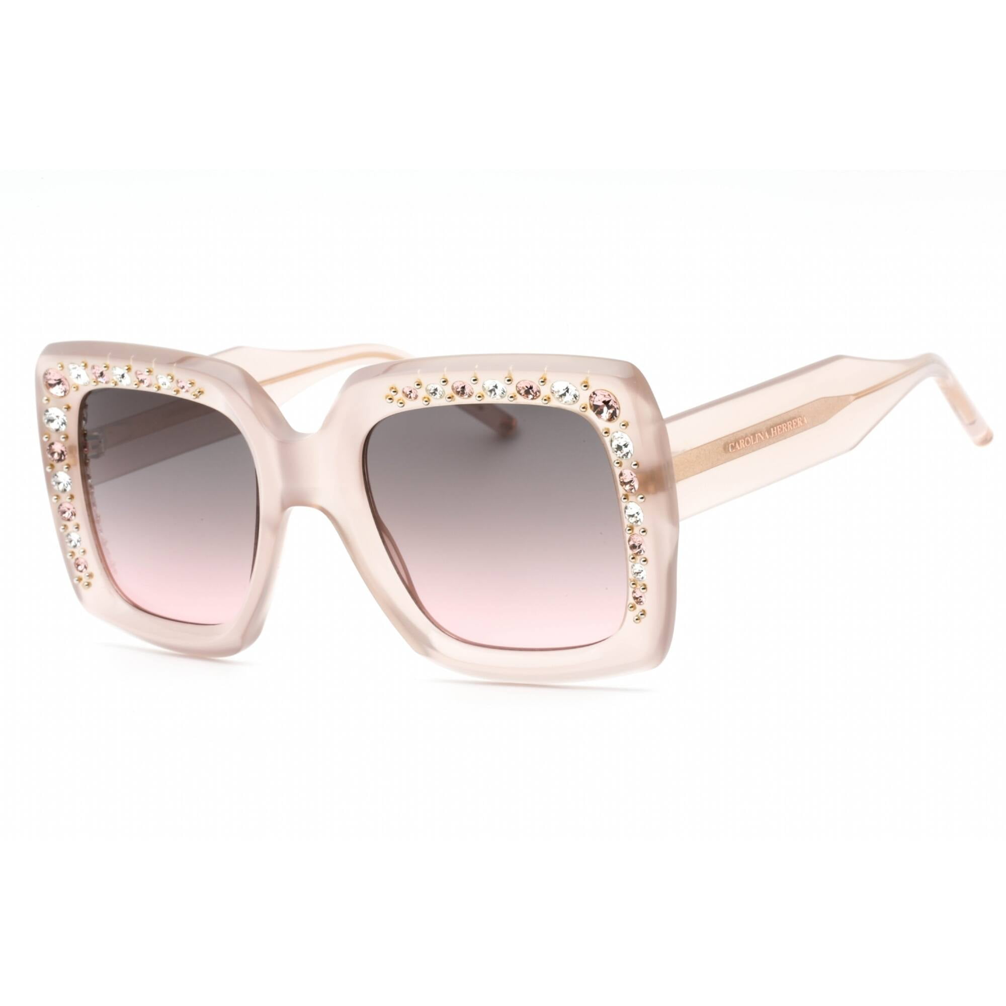NEW Carolina Herrera Her 0126 Rose Pink Oversized Sunglasses Carolina Herrera HER 0126/S WR7 Sunglasses Black Havana  main image 4