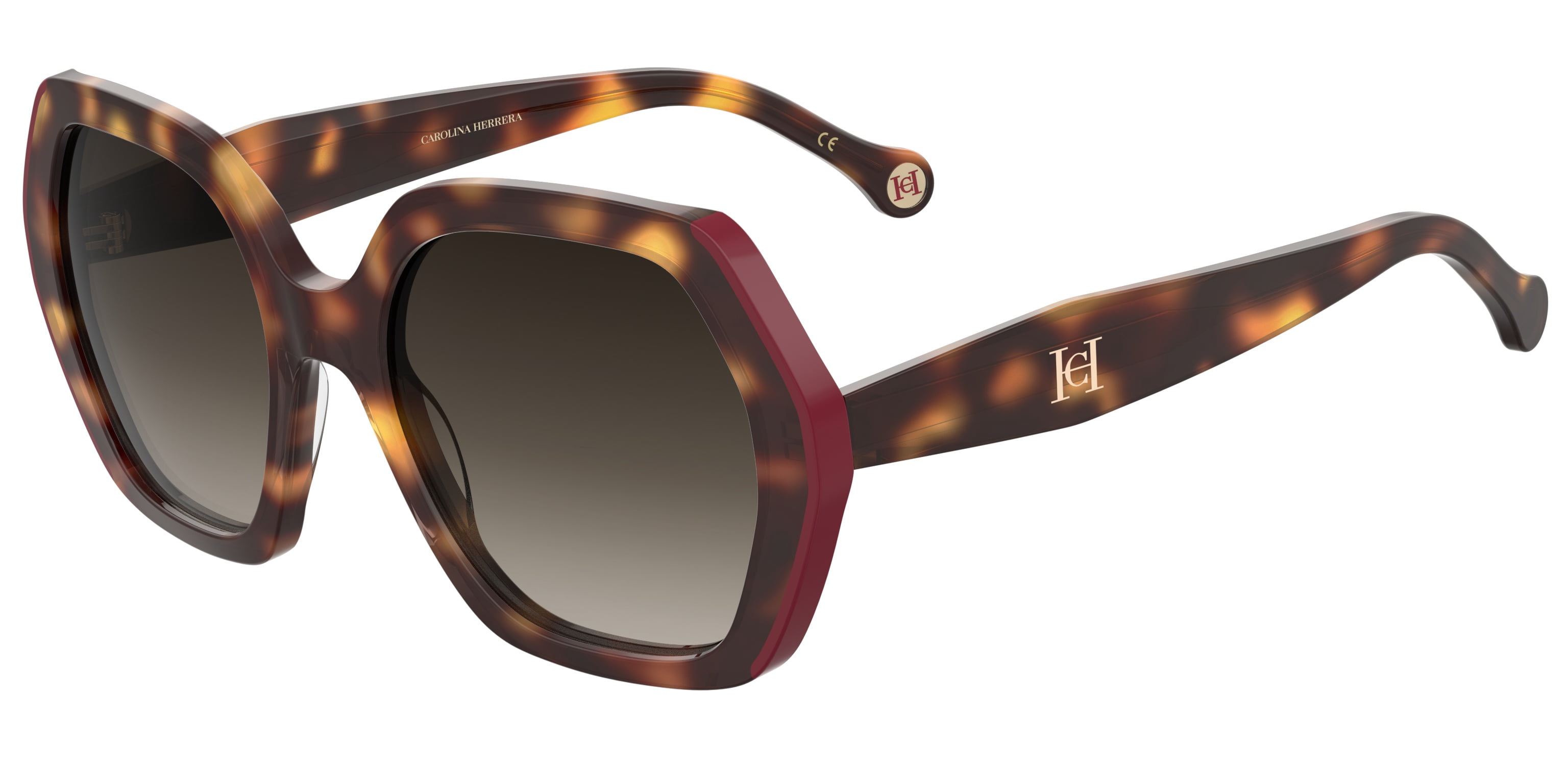 Carolina Herrera HER-0093 Sunglasses in Red Carolina Herrera Her 0256 C9A Glasses - US main image 2