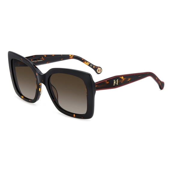 Carolina Herrera HER 0258/G/S 086-HA 54 Women's Sunglasses - Havana Frame, Brown Gradient Lenses