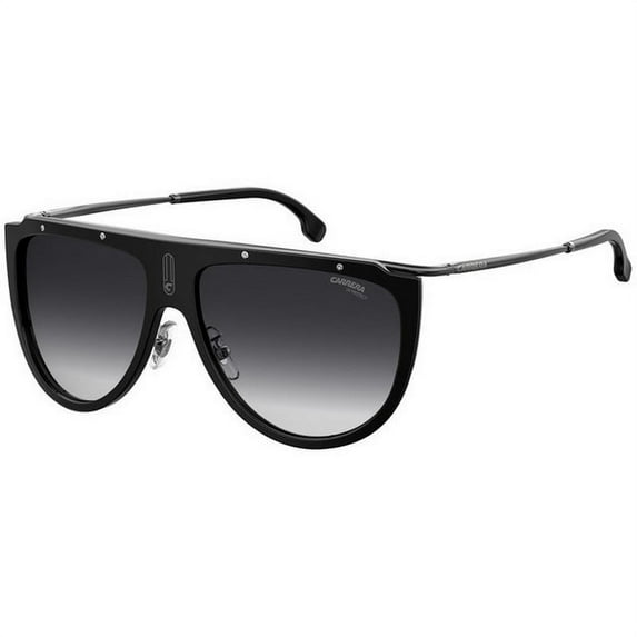 SUNGLASSES - POLARIZED FASHION SUN GLASSES CARRERA BLACK GUNMETAL UNISEX - MEN AND WOMEN 1023 S 807 9O