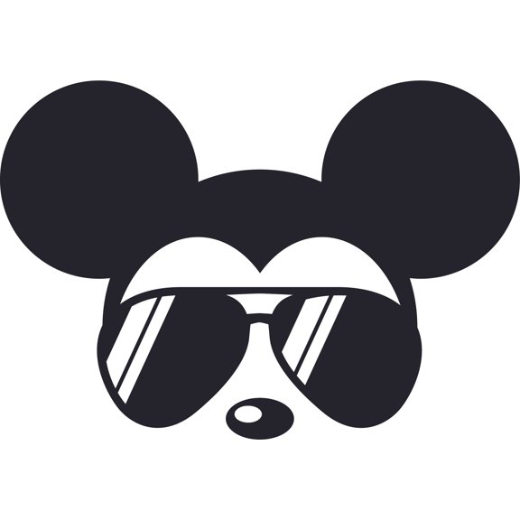 Sunglasses Cartoon Design Customized Name Wall Decal - Custom Vinyl Wall Art - Personalized Name - Baby Girls Boys Bedroom Wall Decal Room Decor Wall Sticker Decoration Size (10x10 inch)