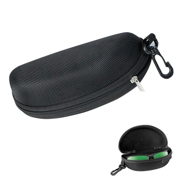 Sunglasses Case, Waterproof Eyeglasses Case with Zipper Portable Sunglasses Case Hard Shell with Hook for Men Women Children