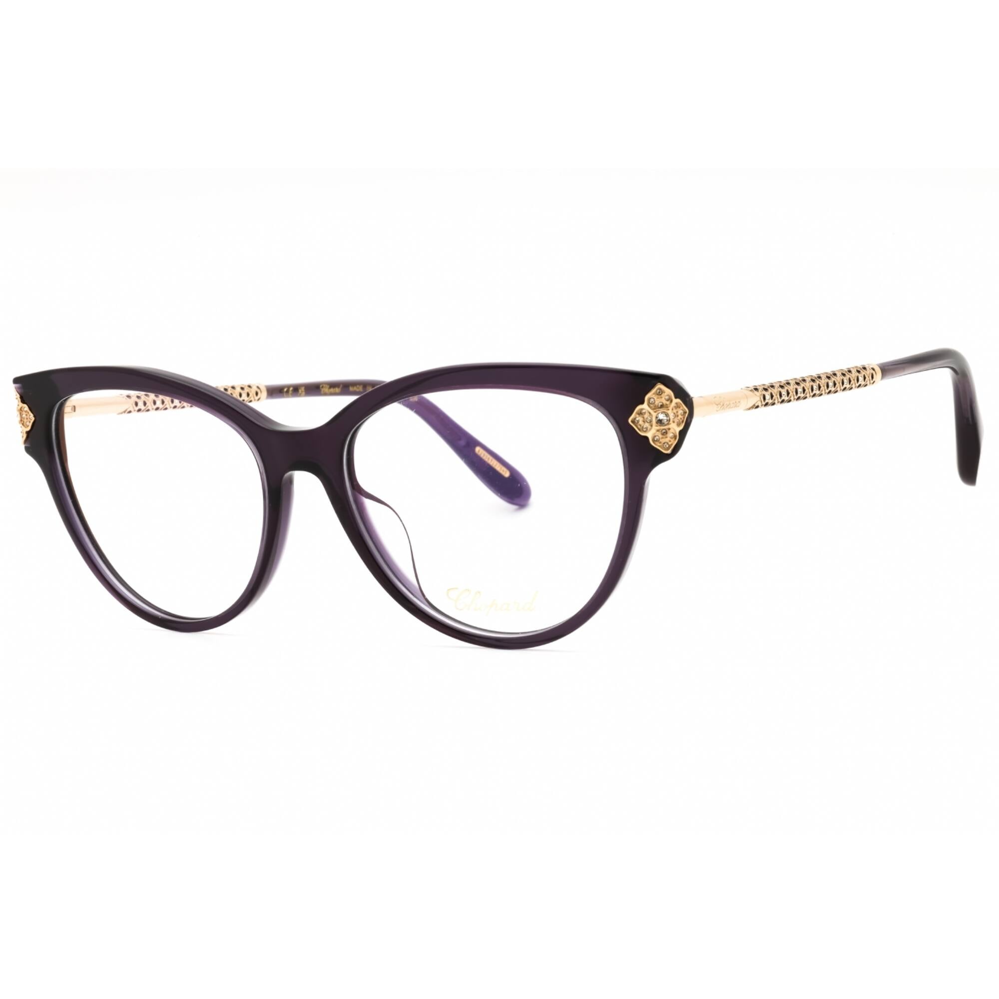 Chopard VCH332S 06LA Women's Shiny Transparent Purple Eyeglasses