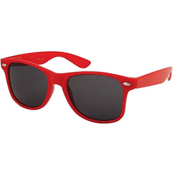 Sunglasses Classic 80?s Vintage Style Design? ?, Red, Standard