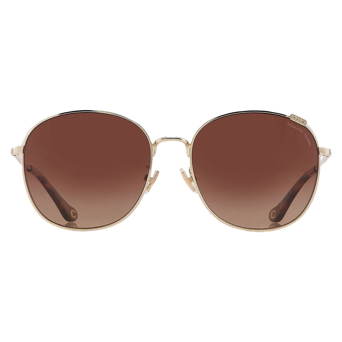 Sunglasses Coach HC 7134 9005T5 C7996 Shiny Light Gold Brown G Walmart