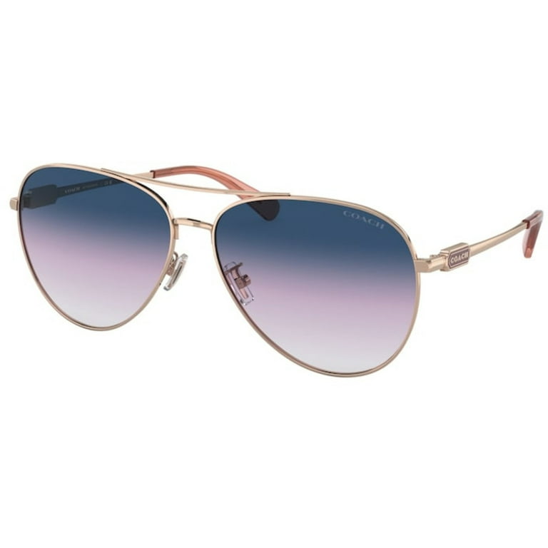 Coach blue aviator shop sunglasses