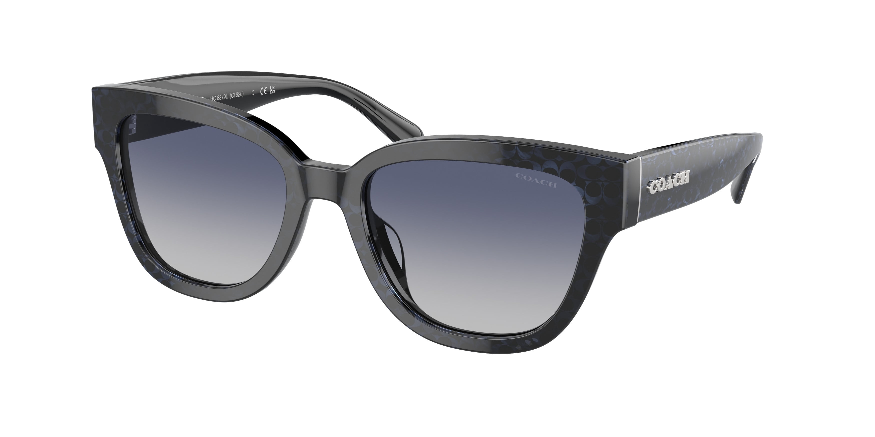 Sunglasses Coach HC 8379 U 57654L Cl920 Sapphire Pearl Signature